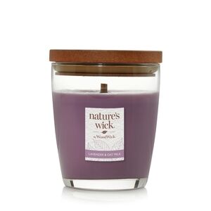 NWT Yankee Woodwick lavender and oat milk candle